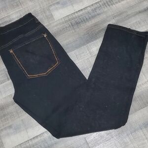 Blue Faith Dark Wash Jeans Size 12 Long Inseam 37” Stretch Straight Leg